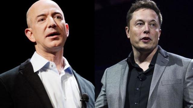 Jeff Bezos denies Elon Musk claim he urged people to sell their Tesla, SpaceX stock because Trump would lose